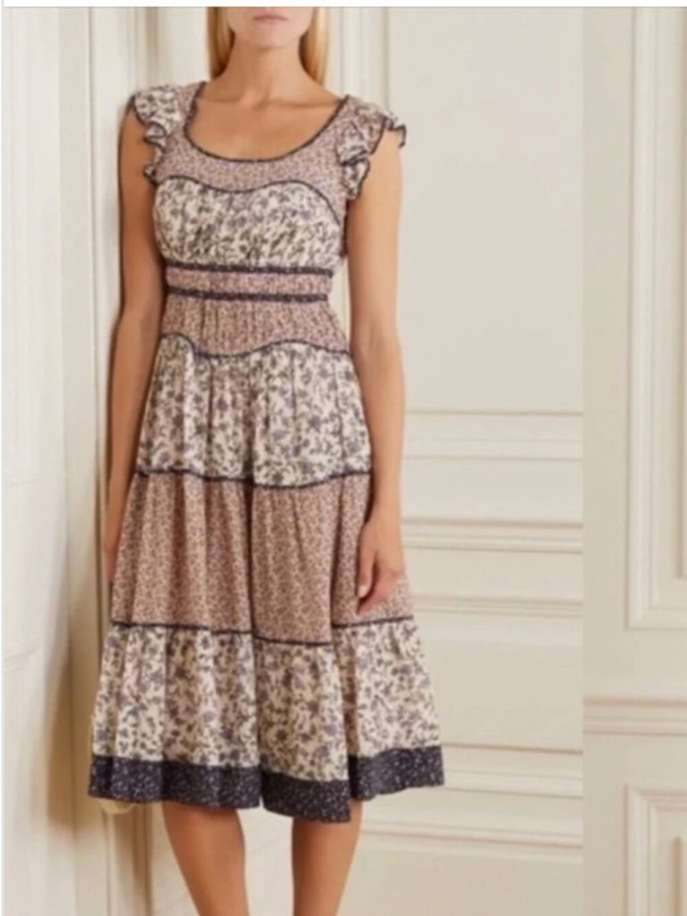 Ulla Johnson Odelia floral midi dress
